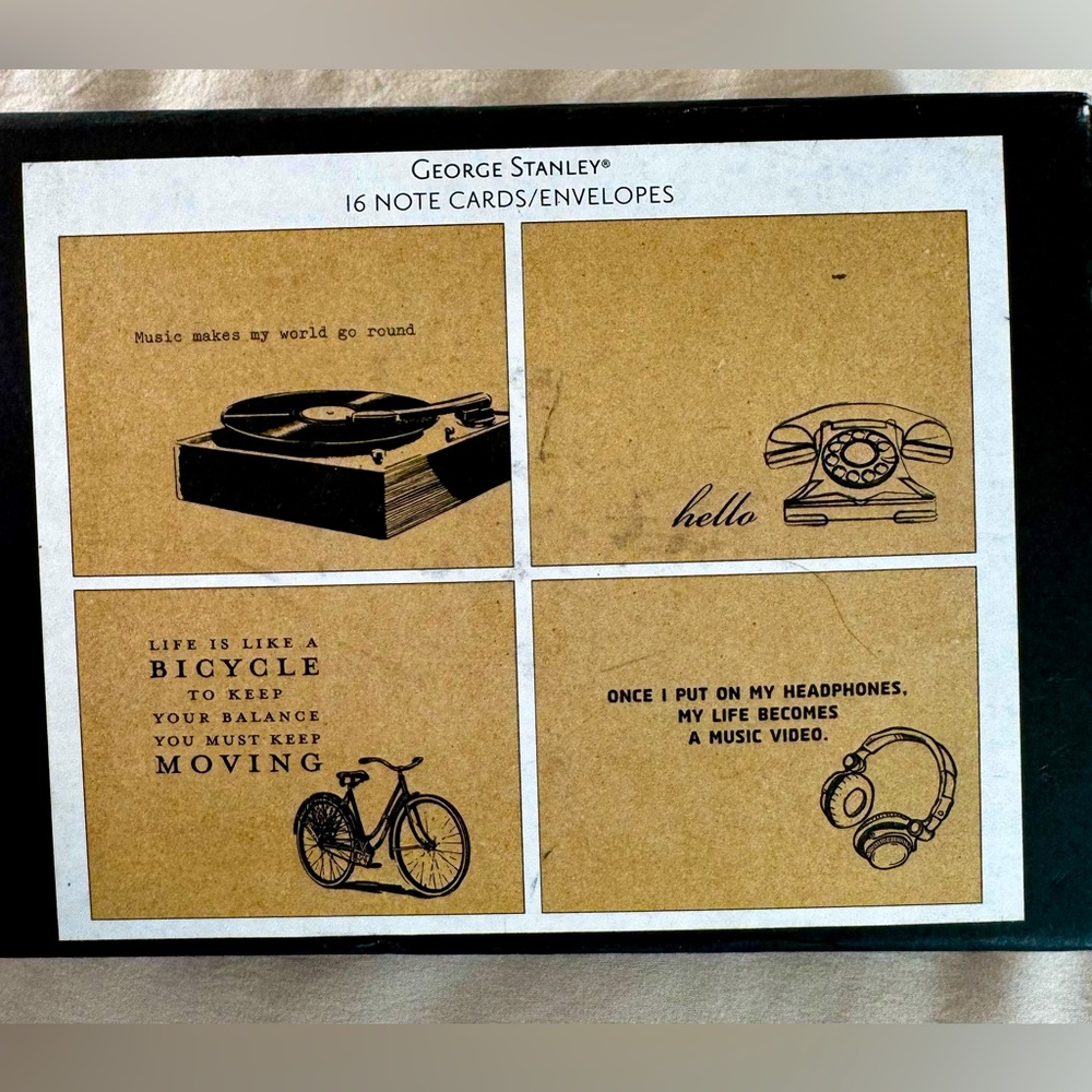 Blank note cards with envelopes